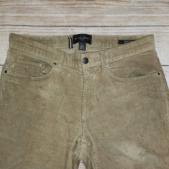Black Brown 1826 Pants Mens 32×32 Corduroy Straight Leg Jambe Droite Brown - Picture 10 of 16